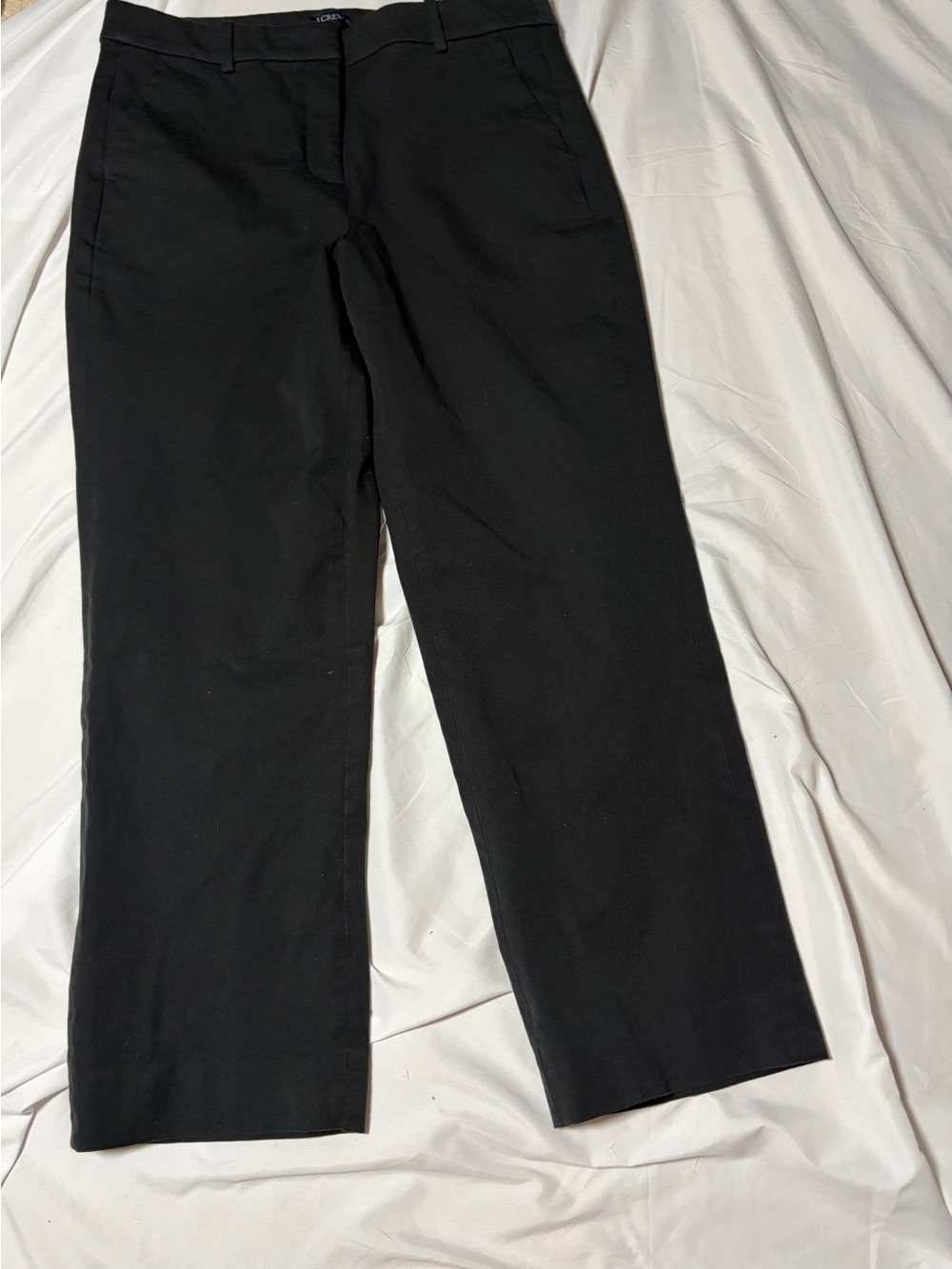 Women’s J Crew Kallie Cropped Pants Black Size 12